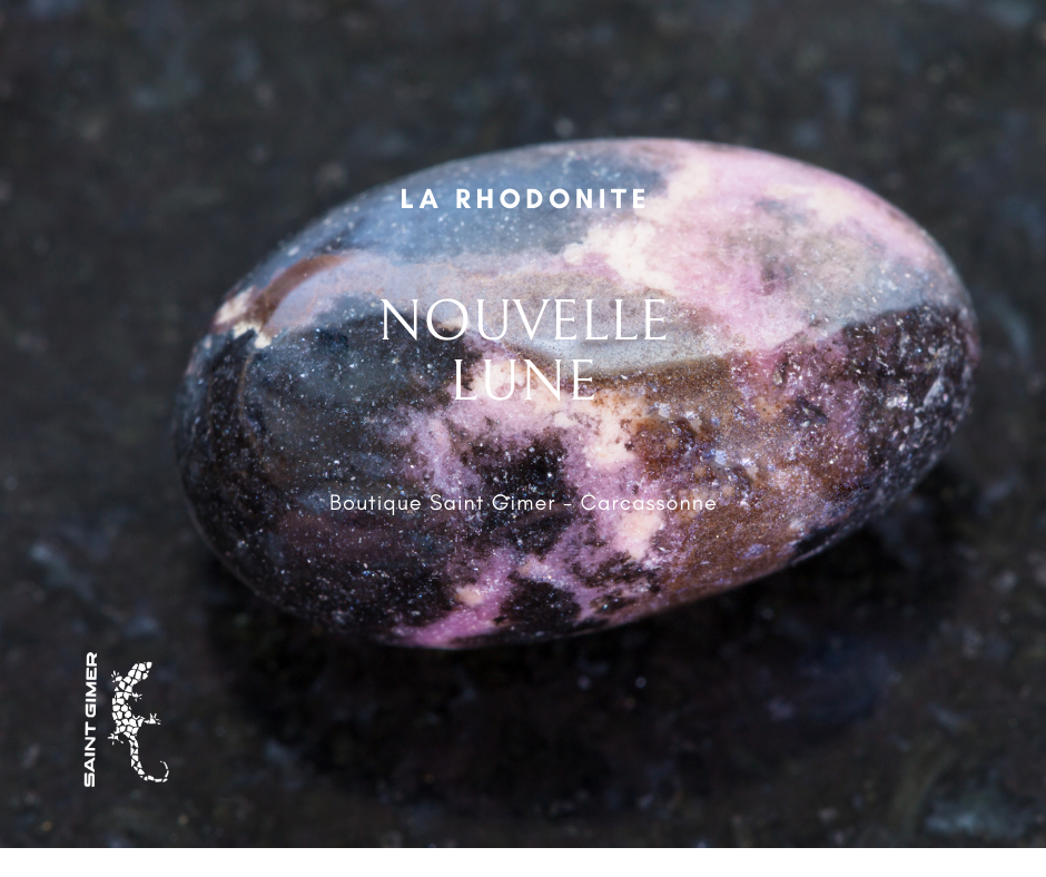 Nouvelle Lune, douce mais puissante avec la Rhodonite